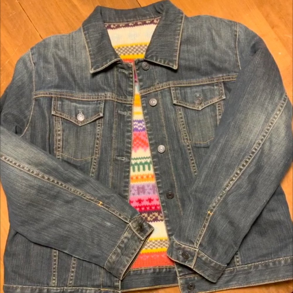 Gorgeous Fairisle GAP Jean Jacket